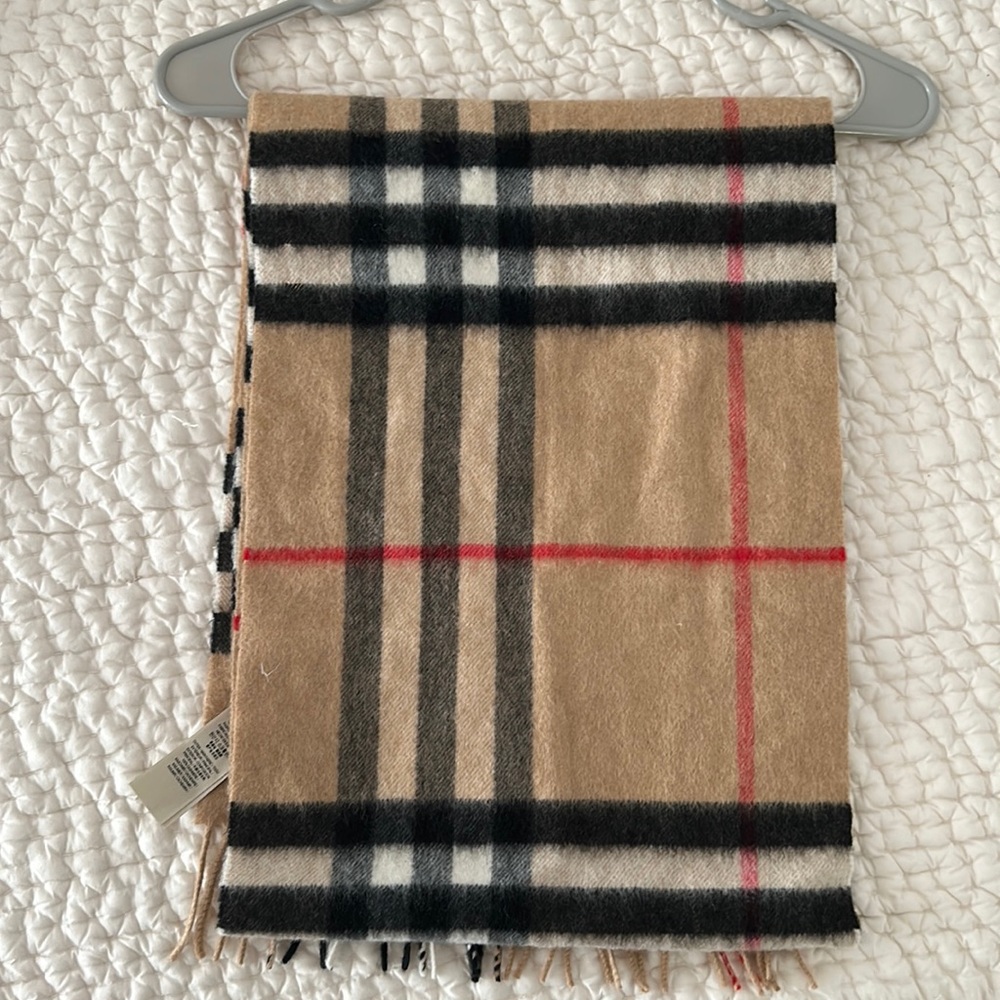 Burberry check cashmere scarf